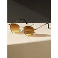 Two-Piece Metal Round Frame Retro Glasses | Unisex, Trendy, Driving, Fashion, Lightweight, Neutral, Zinc Alloy Frame, PC Lenses