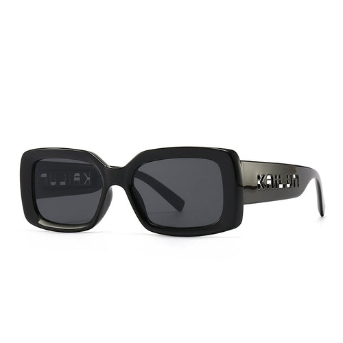 1208 Chicheng Square Frame Women'S Fashion Glasses - Stylish Metal Frame, Glass Lens, UV400 Protection, Polarized, Ideal for Model Shows