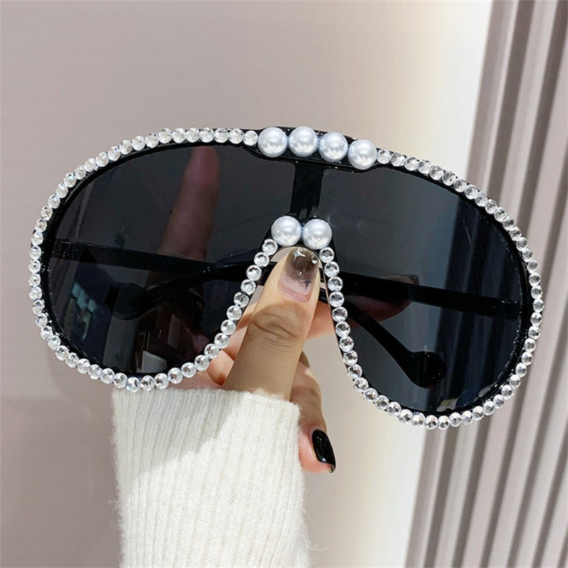 Luxury 1pc Fashion Large-frame Fashion Glasses, Women's Fashion Glasses, Vacation Fashion Commuting