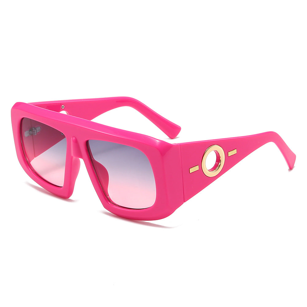 2026'S Popular Oversized Glasses for Women, Featuring a Trendy Square Design That Protects Against UV Rays