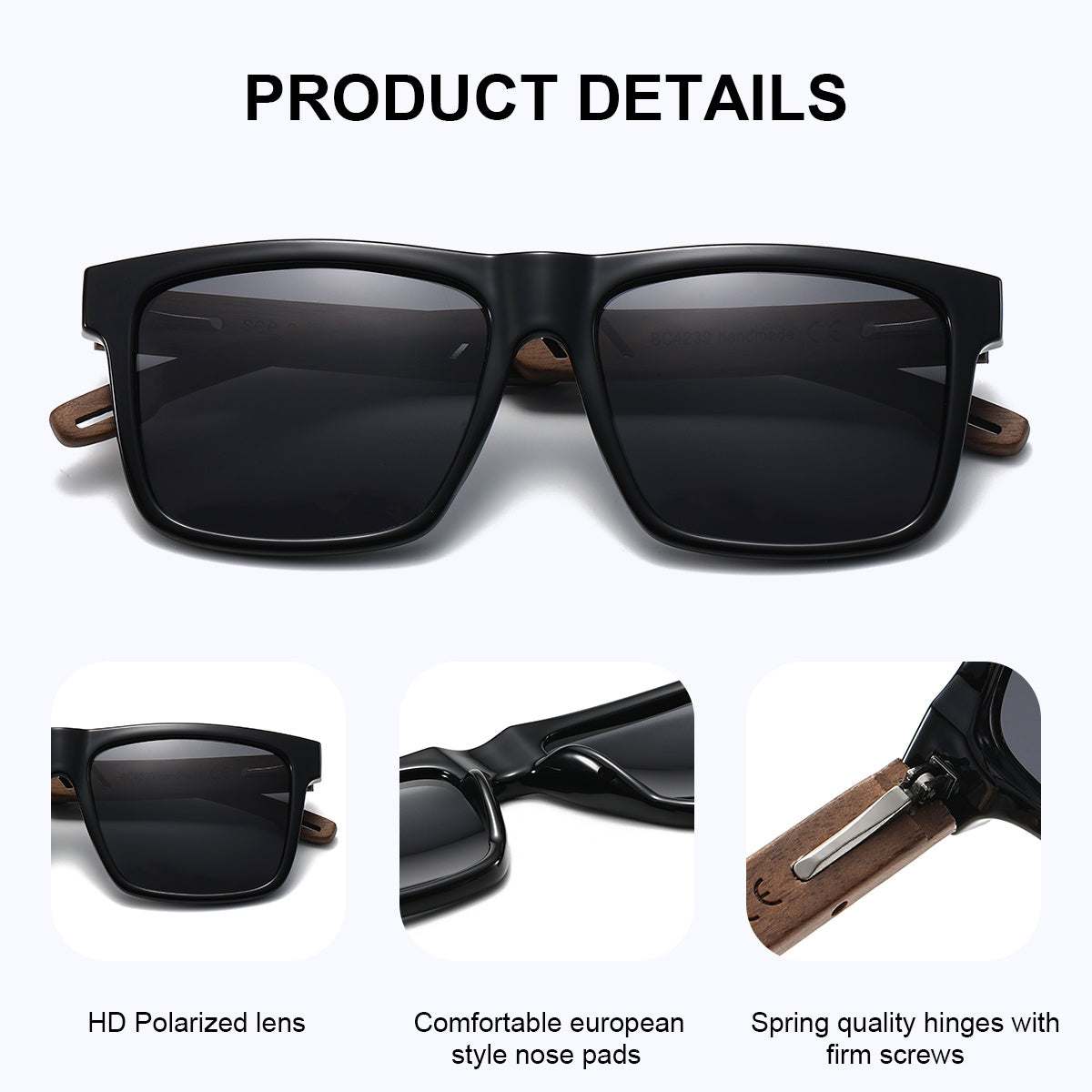 CATMONROE Lightweight And Comfortable Retro Fashion Glasses with Fashionable Decoration And Square Frame to Reduce Glare And Prevent Rays. Perfect Brand Packaging for Thanksgiving And Christmas Gifts